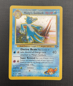 Pokemon English Misty's Golduck Gym Heroes Holo #12/132 NM/LP WOTC 2000 Foil - Image 2
