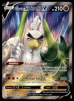 Pokemon TCG SWSH04: Vivid Voltage #174/185 Galarian Sirfetch'd V (Full Art) NM - Image 1