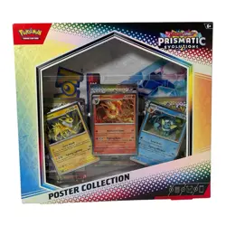 Pokemon TCG Scarlet & Violet Prismatic Evolutions Poster Collection Box Sealed - Image 1