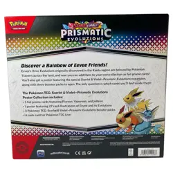 Pokemon TCG Scarlet & Violet Prismatic Evolutions Poster Collection Box Sealed - Image 3