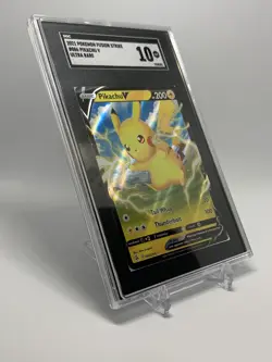 Pikachu V - 086/264 Ultra Rare Fusion Strike Pokemon TCG SGC 10 GM 🐭⚡ - Image 2