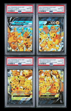 2021 Pokemon Pikachu V-Union 4 Piece Set PSA 10 Gem Mint (NOT SEQUENTIAL) - Image 1