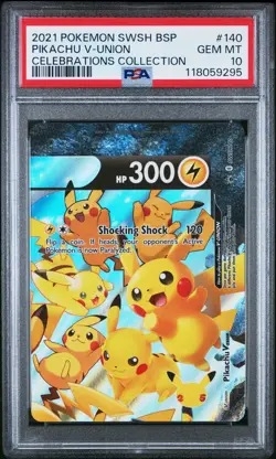 2021 Pokemon Pikachu V-Union 4 Piece Set PSA 10 Gem Mint (NOT SEQUENTIAL) - Image 5