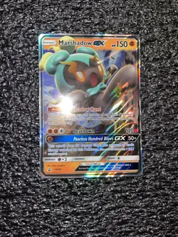 Pokemon Marshadow GX SM59 Sun & Moon Black Star Promo Holo Near Mint - Image 1