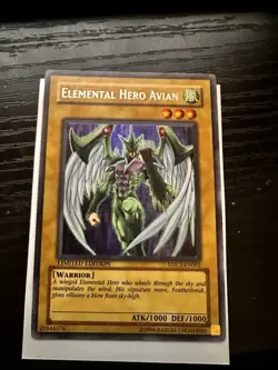 Yugioh: Elemental Hero Avian EHC1-EN001 Secret Rare Limited Edition - Image 2