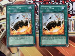 Mystik Wok (2x) AST-036 Common 1st Edition MP/Damage GOAT Yugioh - Image 1