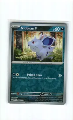NIDORAN 029 REVERSE HOLO SCARLET & VIOLET 151 POKEMON CARD MINT CONDITION 2023 - Image 1