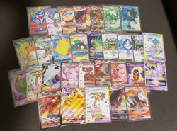 Pokemon Ex V VMAX Lot Of 30 Full Art Cards Pikachu VMAX 009, Iono's Bellibolt NM - Image 1