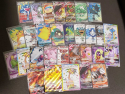 Pokemon Ex V VMAX Lot Of 30 Full Art Cards Pikachu VMAX 009, Iono's Bellibolt NM - Image 2