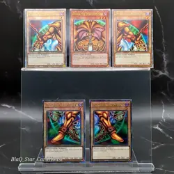 Exodia The Forbidden One Complete 5 Card Playset QCSR Yu-Gi-Oh TCG NM - Image 1