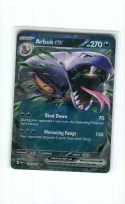 ARBOK EX 024 SCARLET & VIOLET 151 POKEMON CARD MINT CONDITION 2023 - Image 1