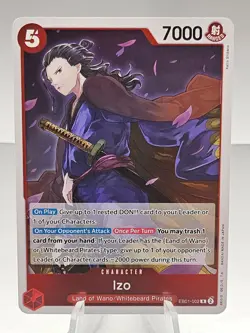 Izo R EB01-002 Memorial Collection One Piece Card Game TCG English - Image 1