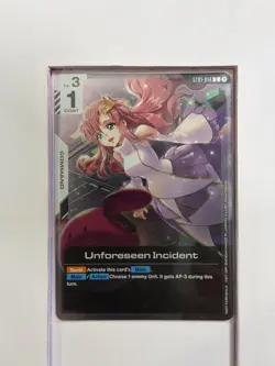[Foil] ST01-014 Unforeseen Incident C Gundam TCG Card Game Store Participant - Image 1