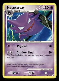 Gastly 64/99 & Haunter 42/99 Arceus Pokemon Card - Image 2