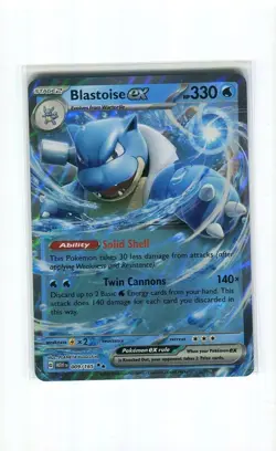 BLASTOISE EX 009 SCARLET & VIOLET 151 POKEMON CARD MINT CONDITION 2023 - Image 1