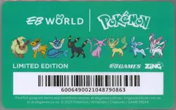 New EEVEE Pokemon Day EB Games World Level 2 Membership Card Promo - Limited Ed - Image 3