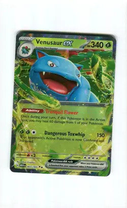 VENUSAUR EX 003 SCARLET & VIOLET 151 POKEMON CARD MINT CONDITION 2023 - Image 1
