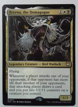 Breena, the Demagogue *Mythic Rare* Magic MtG x1 OTC Commander Outlaws - Image 1