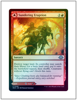 1x Sundering Eruption, Foil, Modern Horizons 3, Magic MTG NM - Image 1
