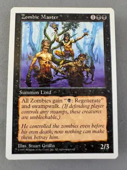 Zombie Master MTG Core Set 5th Edition Regular-Never Played Near Mint-Vintage - Image 1