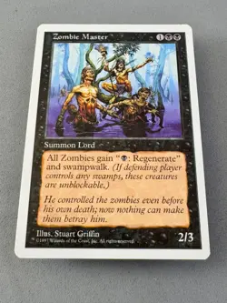 Zombie Master MTG Core Set 5th Edition Regular-Never Played Near Mint-Vintage - Image 3