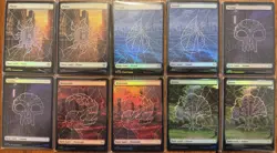 Full Art Foil Land (100) Set - Marvel's Spider-Man MTG Magic the Gathering - Image 1