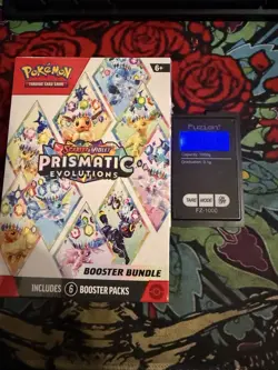 Pokemon Heavy Prismatic Evolutions Booster Bundle 161.6 g. Possible God PackU - Image 1