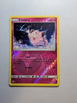Pokemon TCG : CLEFAIRY 38/68 Reverse Holo - Hidden Fates (2019) - NM - Image 1