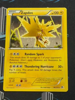 Pokemon TCG Zapdos 46/113 (Non-Holo) Legendary Treasures - Image 1