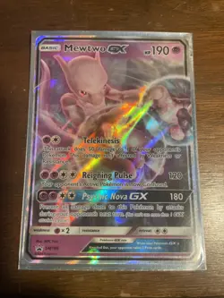 Pokemon TCG Mewtwo GX SM Black Star Promo SM196 Promo - Image 1