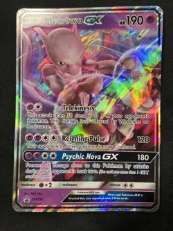 Jumbo Mewtwo GX (SM196) Oversized Sun & Moon Black Star Promo [NM] Pokemon TCG - Image 1