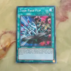 Toon Page-Flip BLCR-EN068 Secret Rare 1st Edition - Image 1