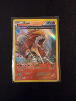 Entei 15/98 / Holo Rare XY - Ancient Origins Played Pokemon Card - Image 1