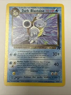 Pokemon TCG Dark Blastoise 20/82 Rare Non-Holo Card WOTC, Near Mint Condition - Image 1