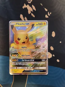 Pikachu GX SM232 Black Star Promo Holo Pokemon Trading Card Game - Image 1