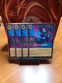 Disney Lorcana Into the Unknown 81/204 Reign of Jafar Super Rare 4 Cards Set - Image 1