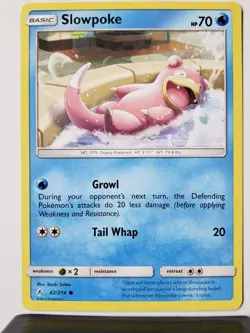 Slowpoke 42/214 - NM - Unbroken Bonds Sun Moon Pokemon Card - $2 Flat Shipping - Image 1