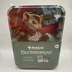 Magic The Gathering Bloomburrow Tin (2 Promo Cards,5 Play Booster Packs - Image 1