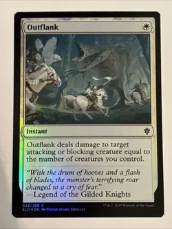 MTG Throne of Eldraine Outflank Foil 023/269 NM - Image 1
