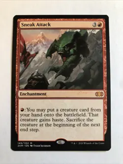 Sneak Attack X1 Double Masters NM Condition See Pics Front Back - Image 1