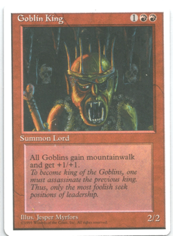 MTG - Goblin King - Revised Edition (3ED) - 155 - English - NM - Image 1