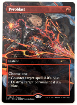 Magic the Gathering Pyroblast 0002 WPN & Gateway Promos Anime Art NM - Image 1
