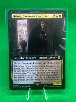 MTG - Grima, Saruman's Footman (Extended Art) The Lord of the Rings: Commander - Image 1