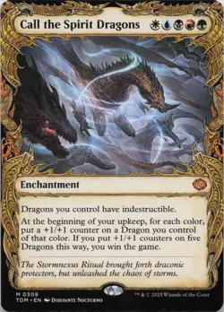 Call the Spirit Dragons (Showcase) M Tarkir: Dragonstorm 309 - LP - Image 1