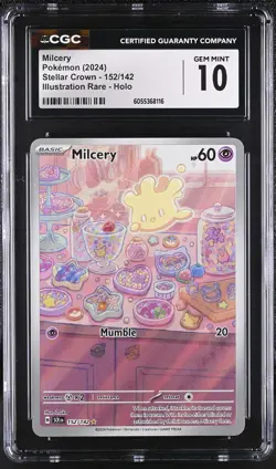 MILCERY Stellar Crown Illustration Rare #152 CGC 10 Pokemon [Nostalgium] - Image 1