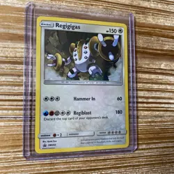 Pokemon Regigigas SM243 Holo Black Star Promo Card NM Near Mint - Image 1