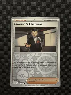 Pokemon ENGLISH - 151 - Giovanni’s Charisma - 161/165 - Reverse Holo - M/NM - Image 2