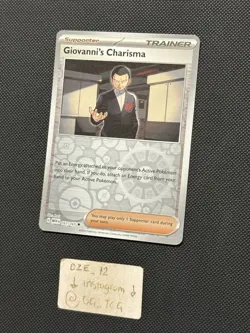 Pokemon ENGLISH - 151 - Giovanni’s Charisma - 161/165 - Reverse Holo - M/NM - Image 3