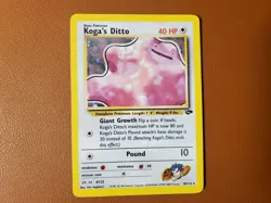 Koga's Ditto 10/132 - Gym Challenge Unlimited Holo Rare - Pokemon TCG (MP) - Image 1