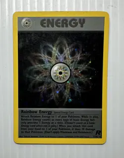 Rainbow Energy 17/82 Team Rocket Holo Pokemon TCG - Image 1